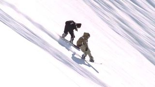 스노우보더 Snowboarder Foto