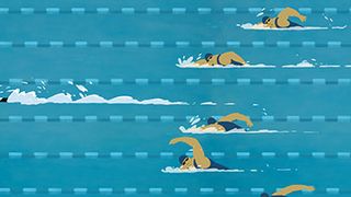 수영 교습 The Swimming Lesson Foto