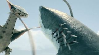 八爪狂鯊大戰梭魚翼龍 Sharktopus vs 写真