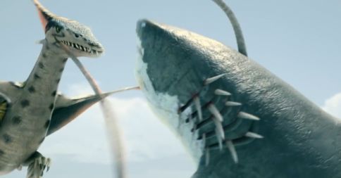 八爪狂鯊大戰梭魚翼龍 Sharktopus vs劇照