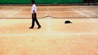 고등어 테니스장에 가다 Mackerel Go to a Tennis Court Photo