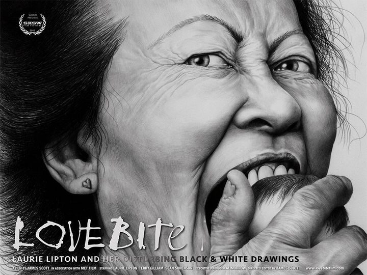 러브 바이트: 로리 립튼 앤드 허 디스터빙 블랙 & 화이트 드로잉스 Love Bite: Laurie Lipton and Her Disturbing Black & White Drawings Photo